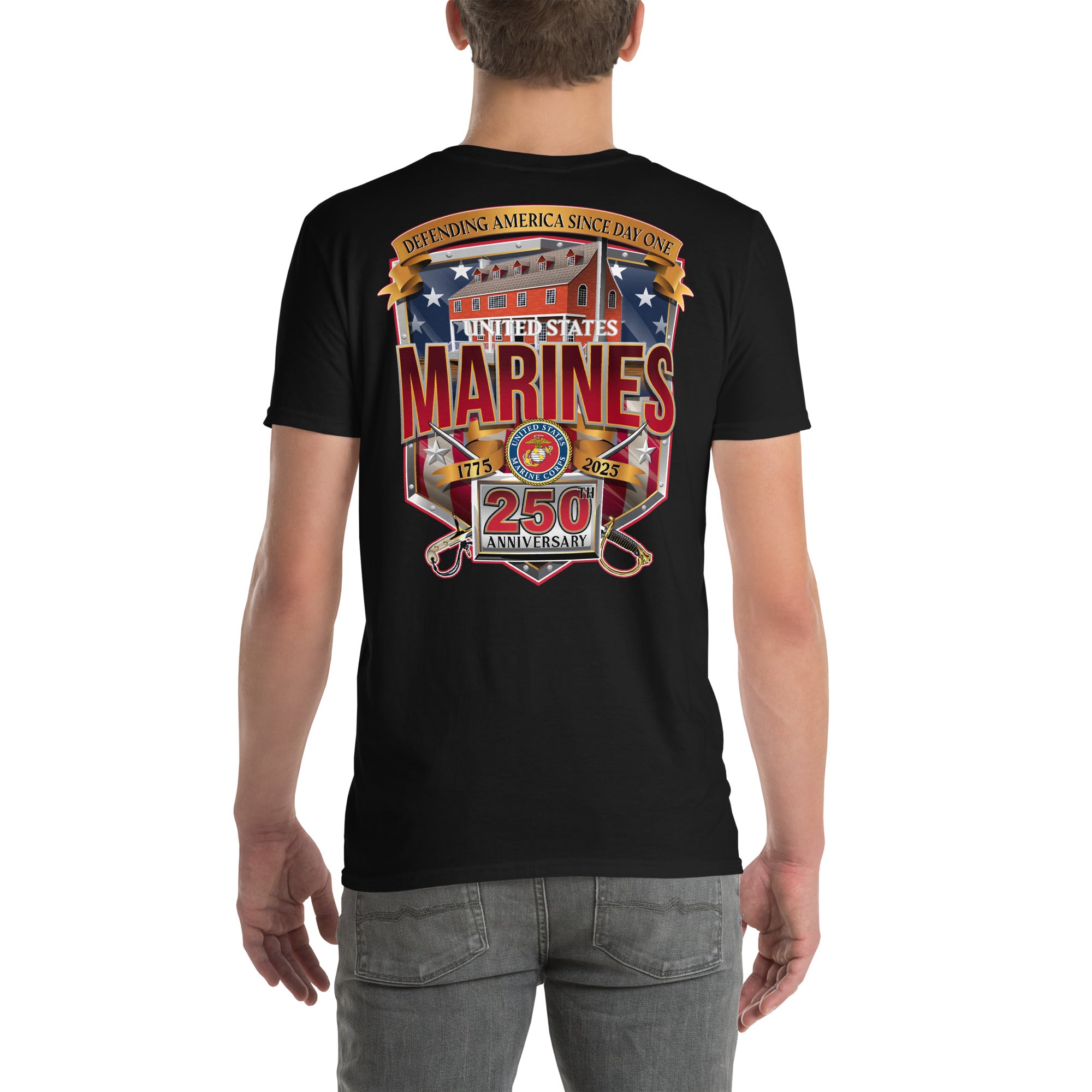 7.62 Design USMC 250th Birthday Maglietta Uomo Navy Cotone