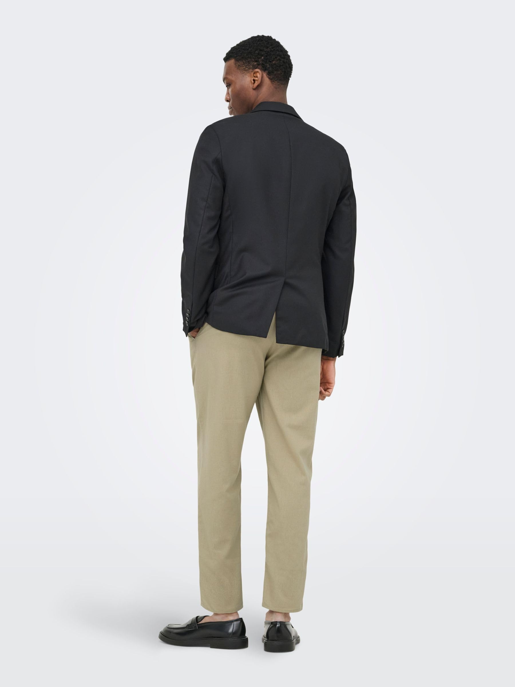 Only & Sons pantaloni uomo lino 30W/32L vita elastica