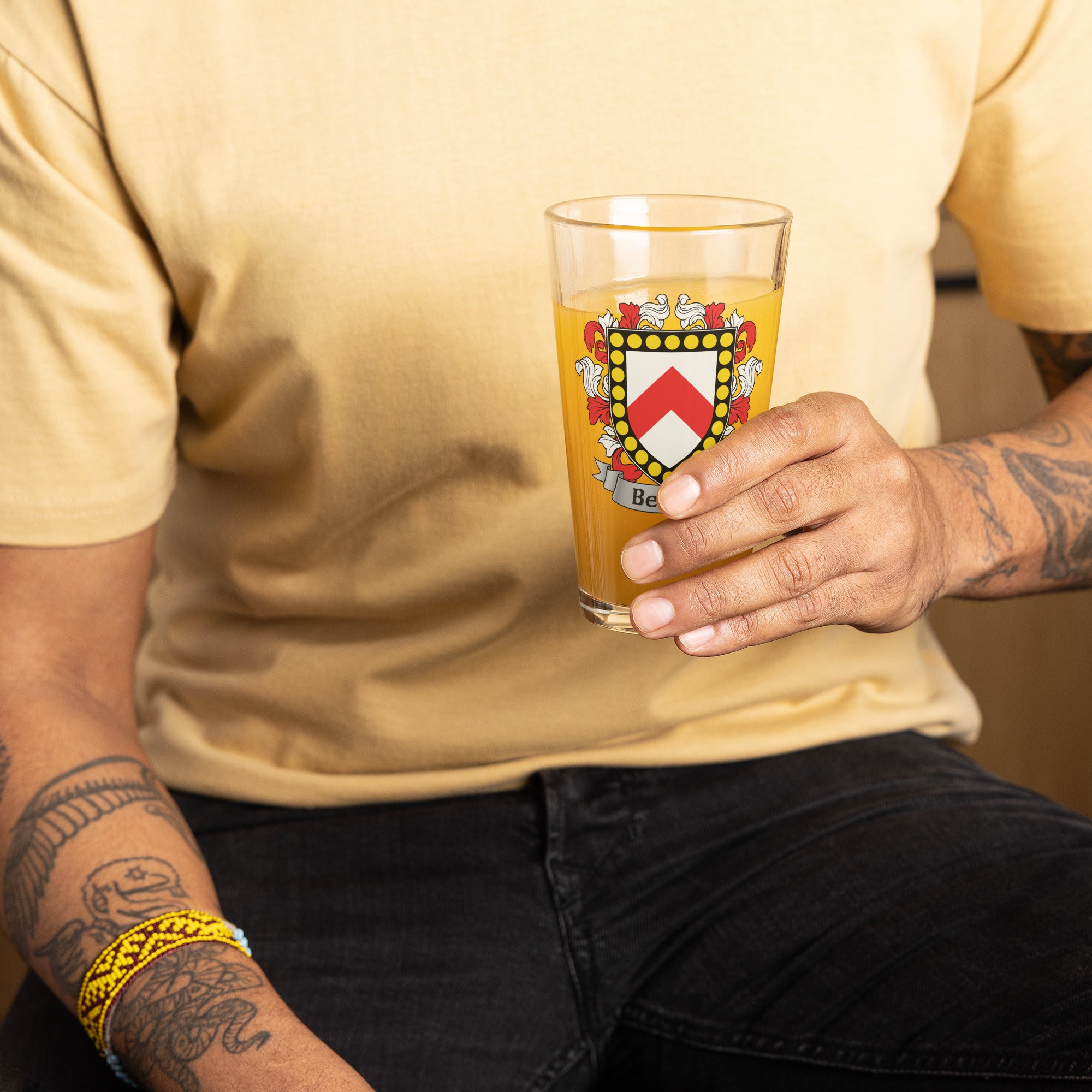 7.62 Design Behan bicchiere pinta vetro 16oz stemma