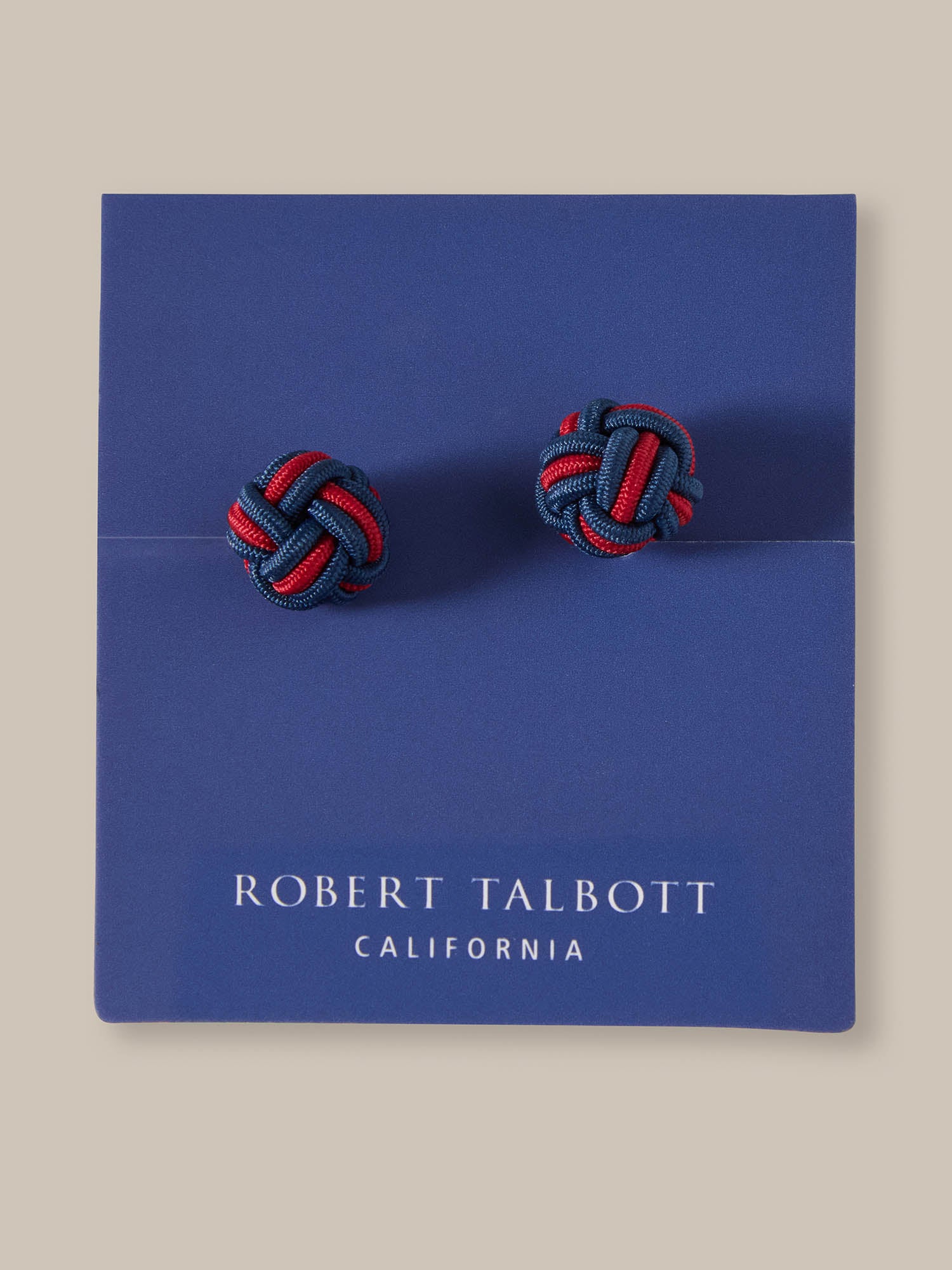 Robert Talbott Grant Knot Gemelli Navy Audrey Red corda
