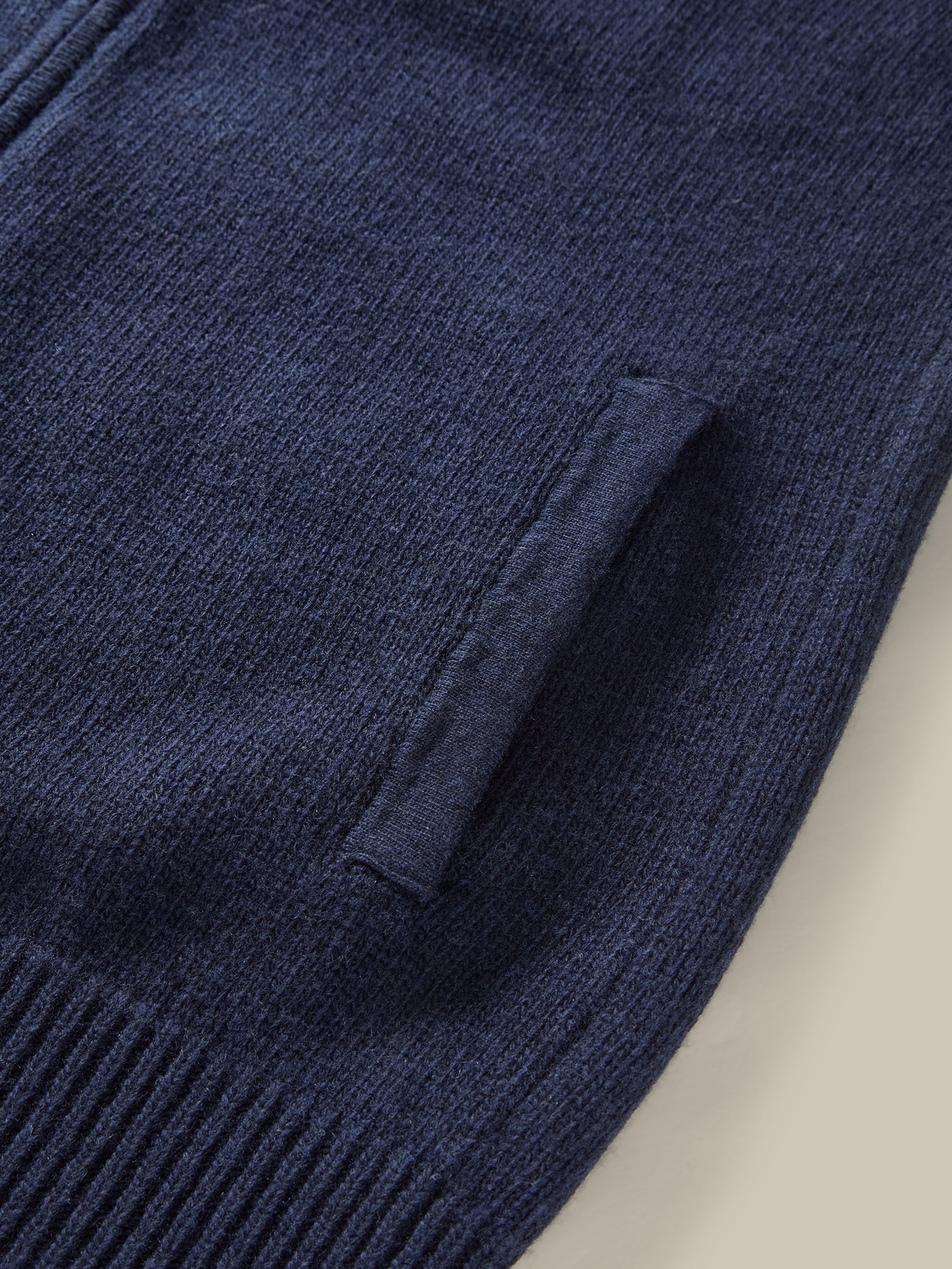 Robert Talbott Graham Full Zip maglione navy cashmere