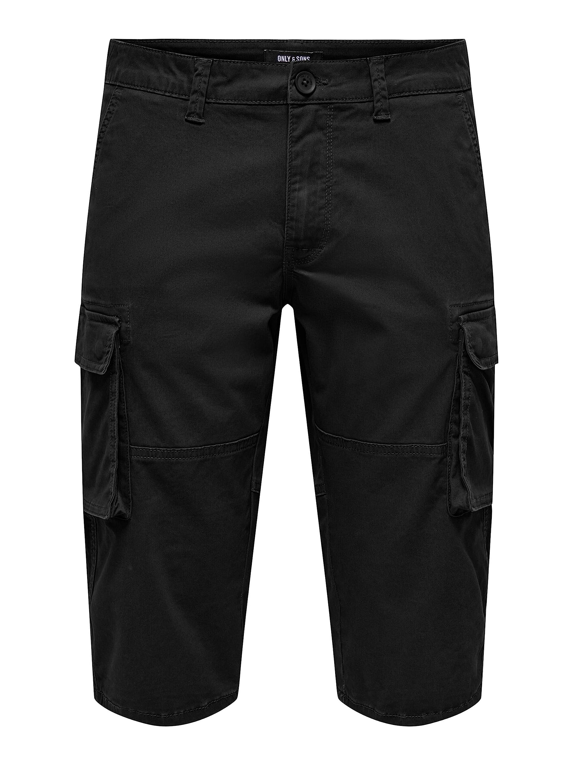 ONLY & SONS Cam Stage Pantaloni Cargo Uomo Nero M Mimetico