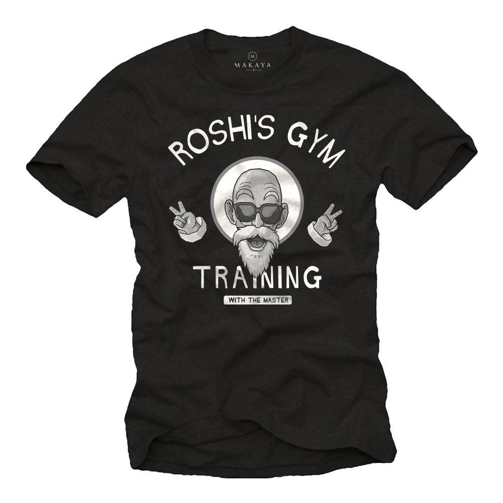 MAKAYA T-Shirt Uomo Training Master Roshis Gym Maglietta Cotone