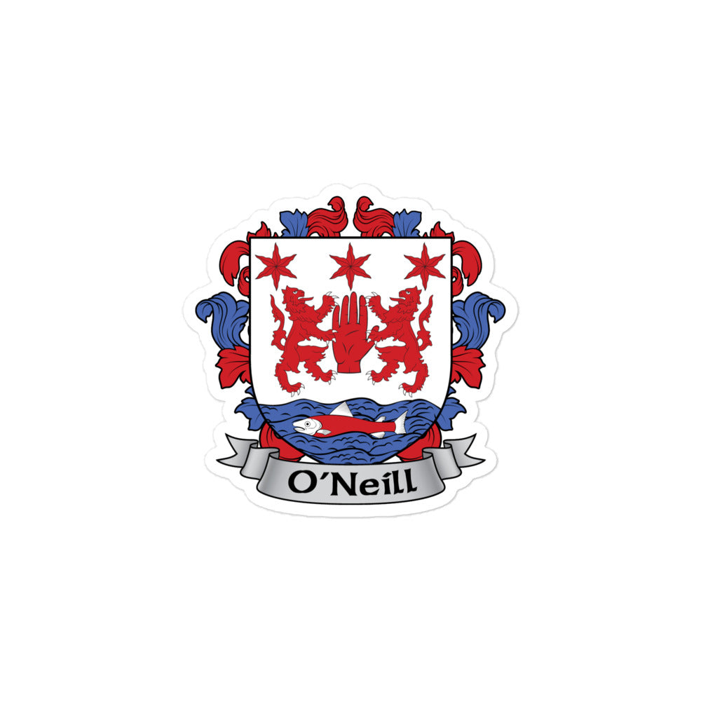 7.62 Design O'Neil Irish Family Coat of Arms Adesivo 7,6 cm