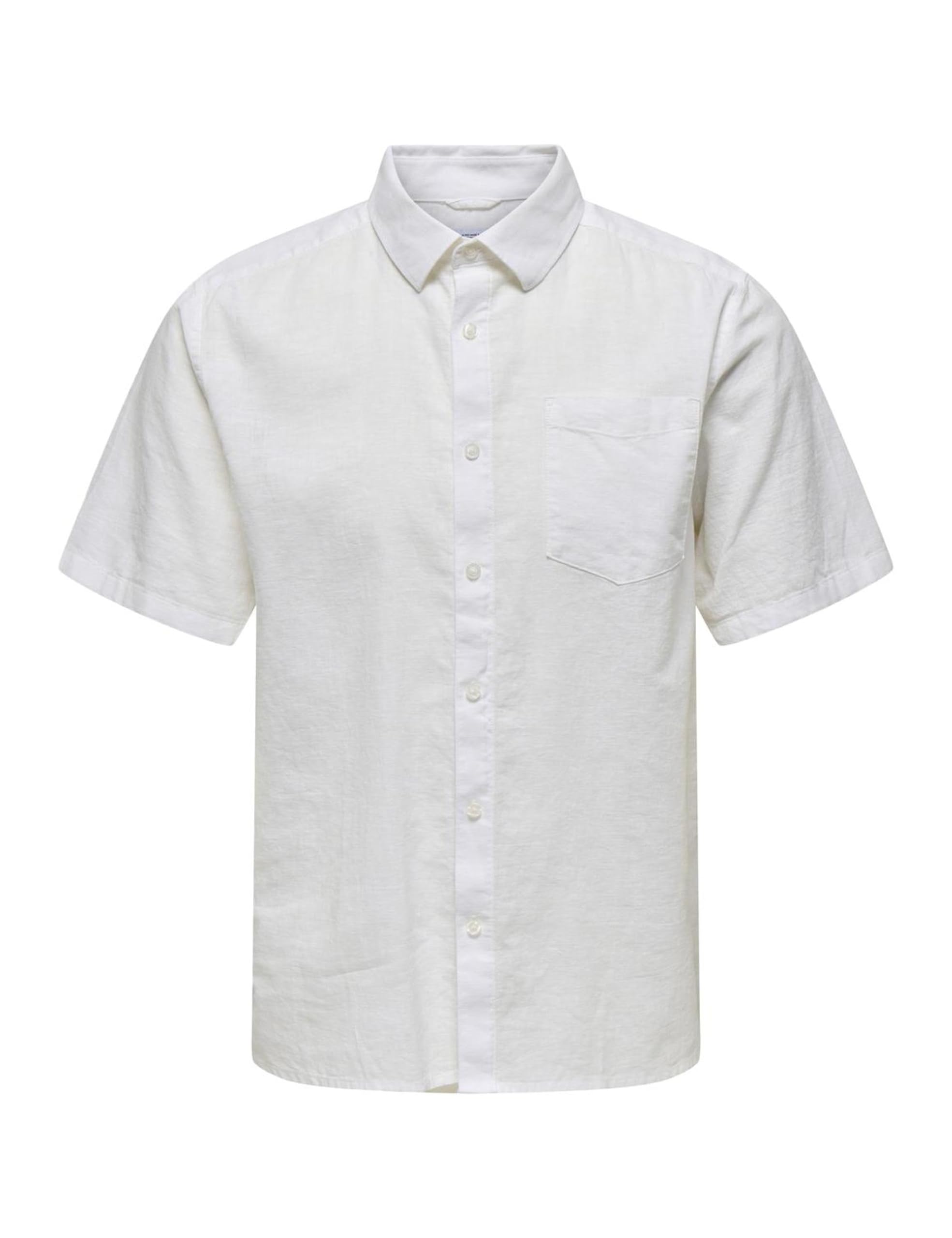 ONLY & SONS Onscaiden camicia maniche corte uomo Bianco L