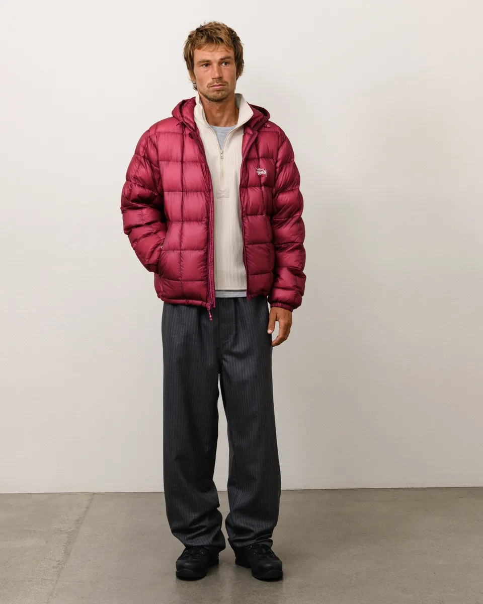 Stussy Striped Wool Beach Pant pantaloni Grey Pinstripe lana