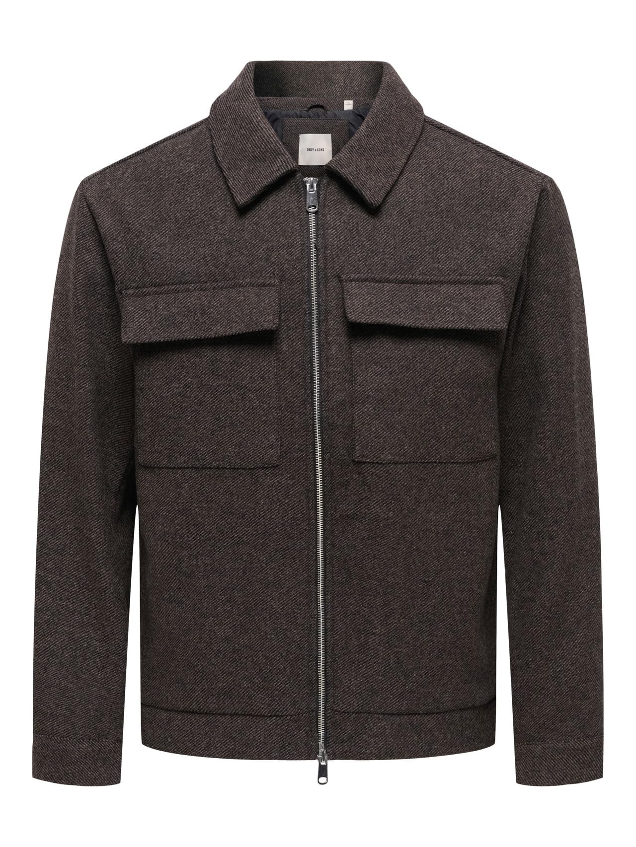 Only & Sons Onsrush Giacca Lana S Grigio Scuro Mélange Uomo