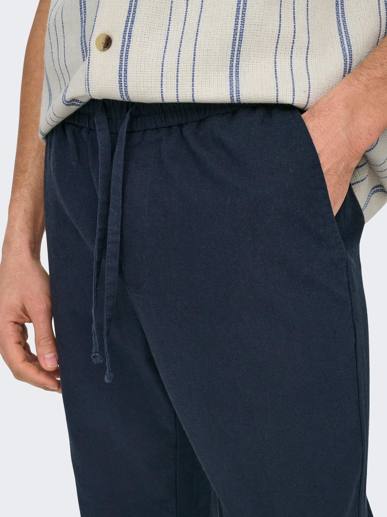Only & Sons Onslinus tapered pantaloni joggers Nero