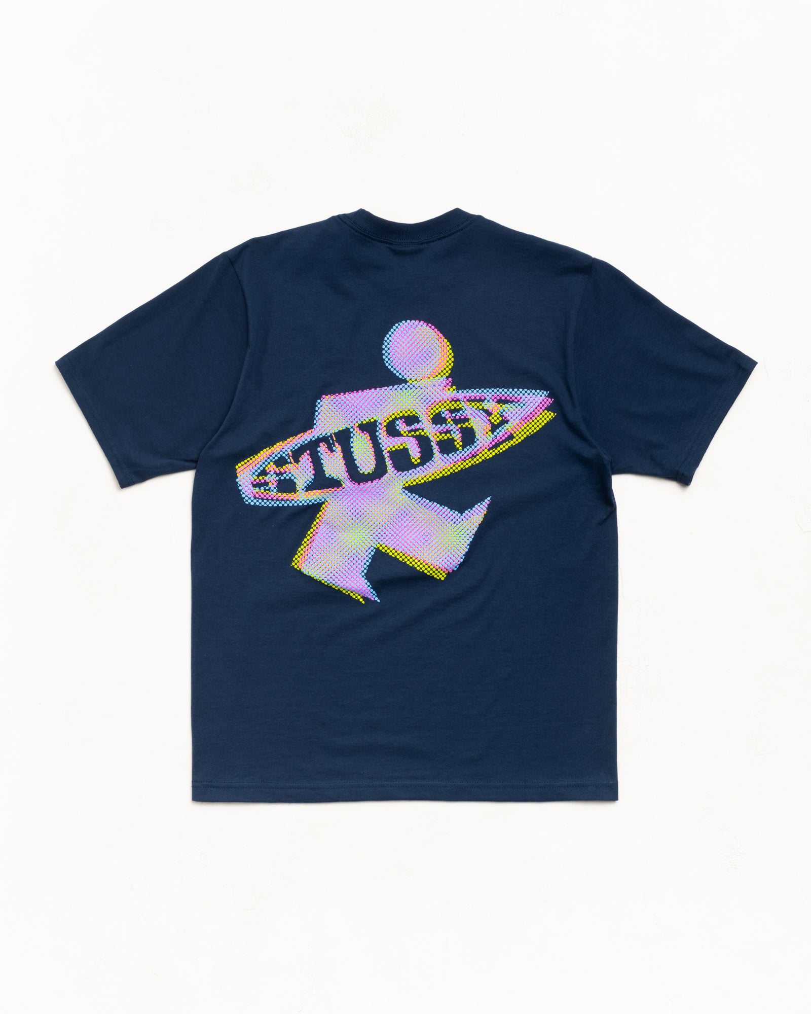 Stussy Dot Surf Puff maglietta navy cotone 220 gsm