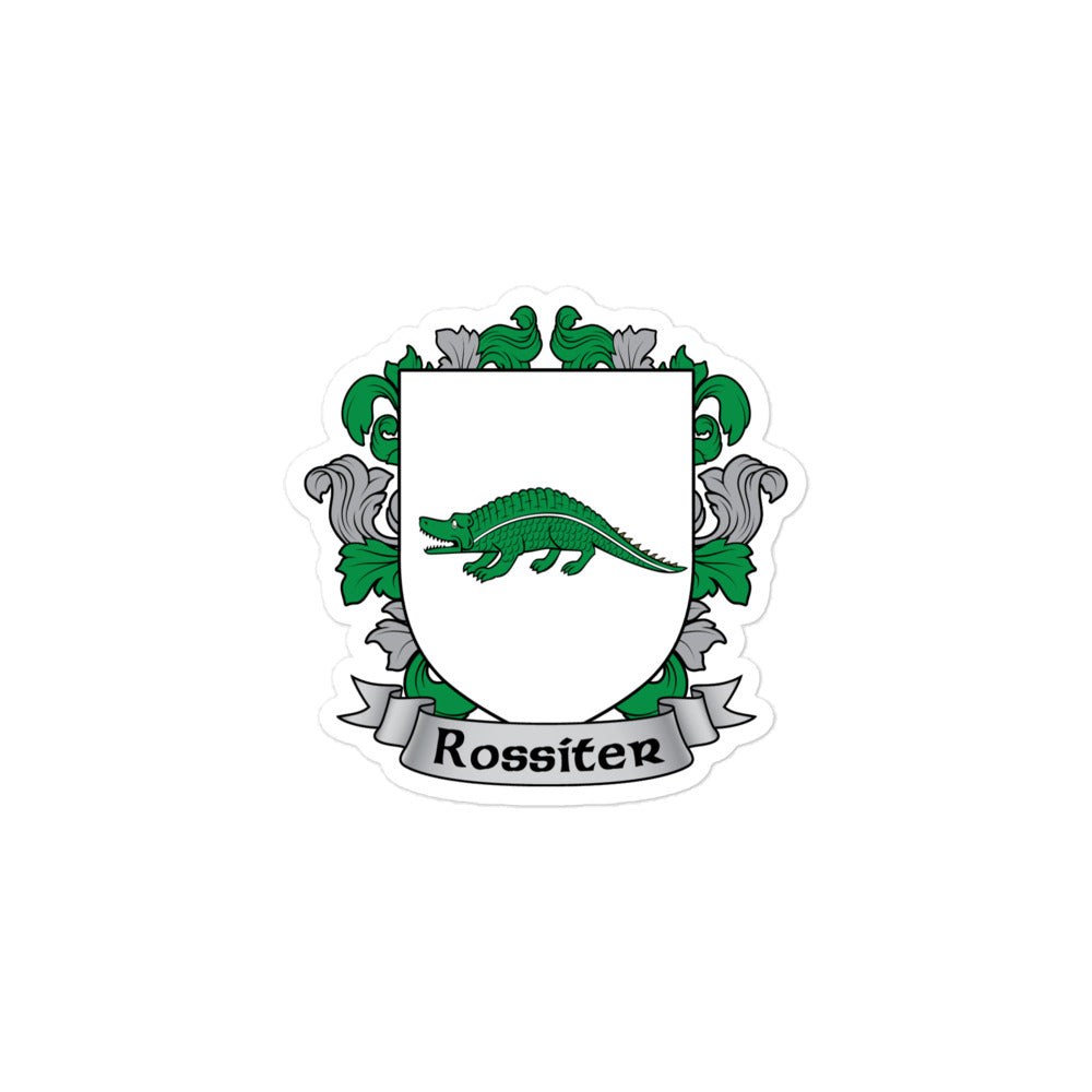 7.62 Design Rossiter Coat of Arms sticker vinile 4x4" irlandese