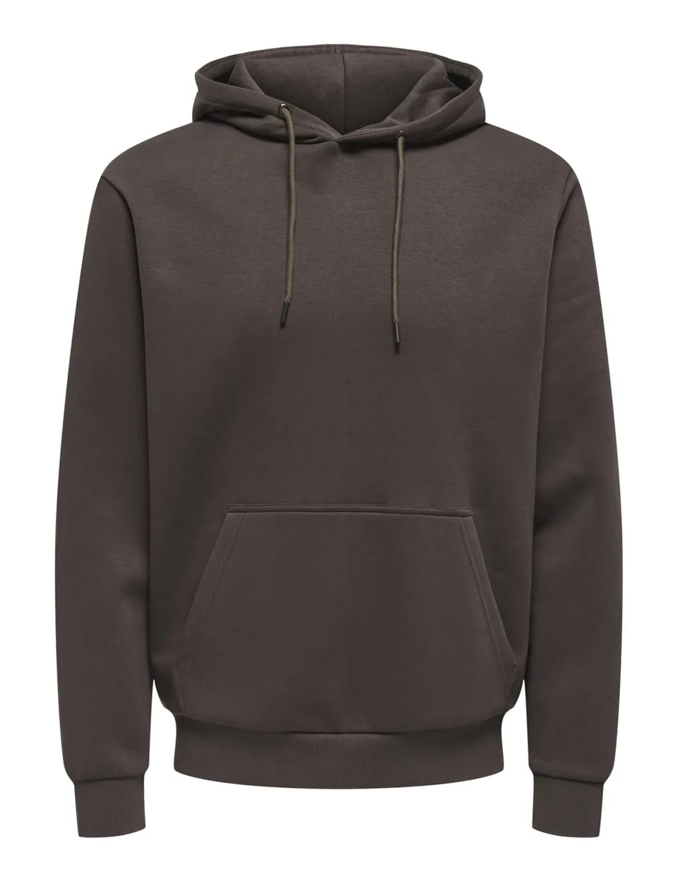 Only & Sons Onsceres felpa cappuccio uomo S marrone cotone
