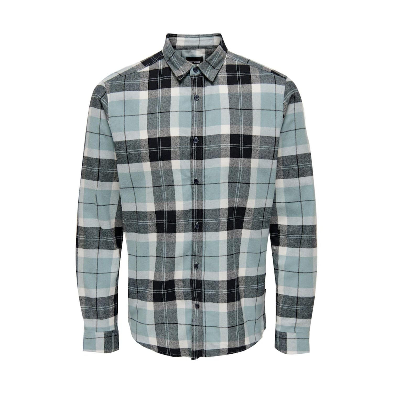 ONLY & SONS Atir Camicia Quadri Uomo S Burro Slim