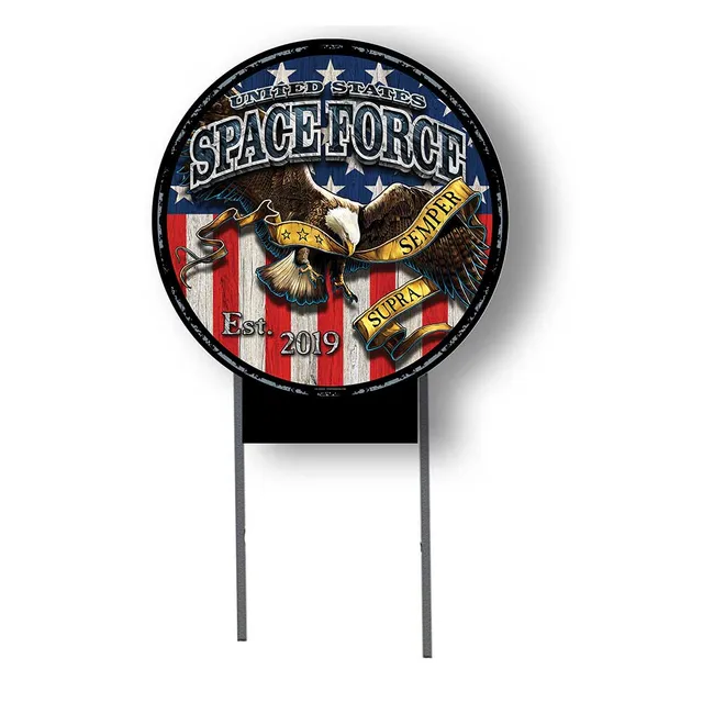 7.62 Design Fighting Eagle cartello giardino 20"x20" USSF