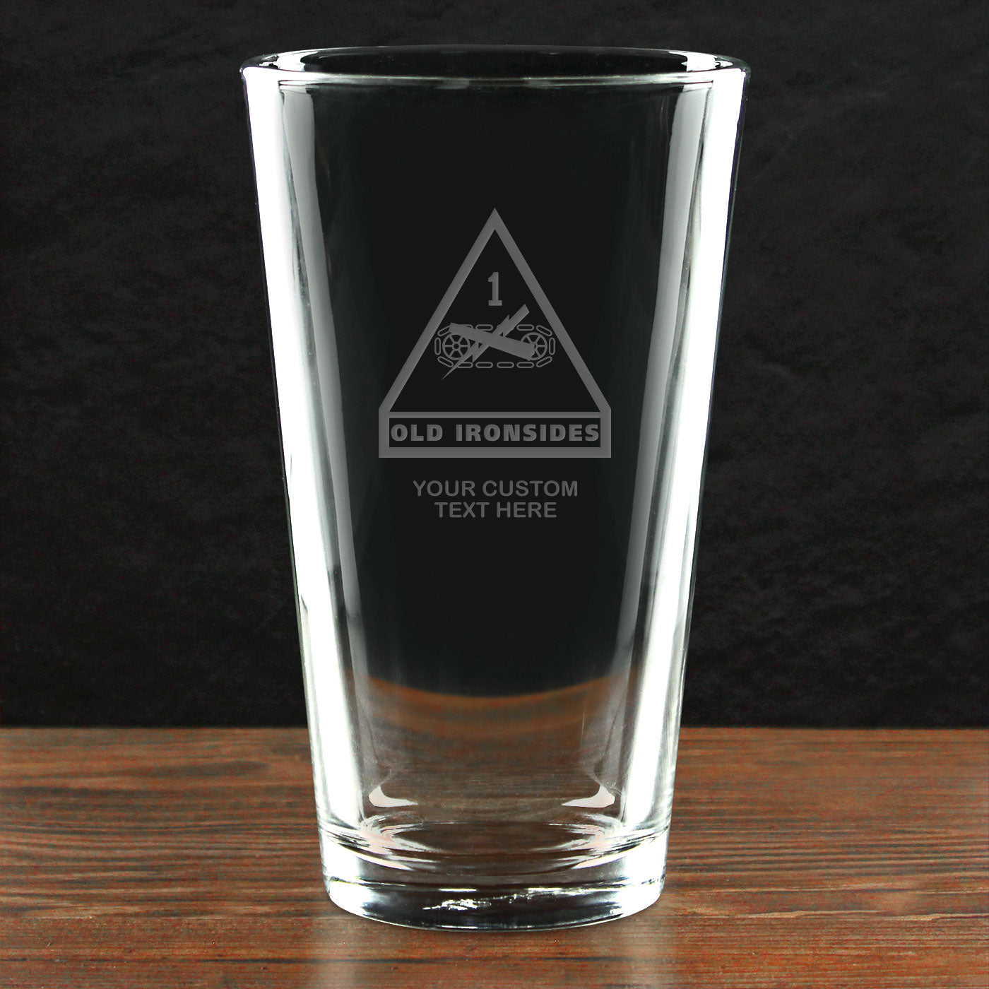 7.62 Design Army Pint Bicchiere vetro 16oz personalizzato