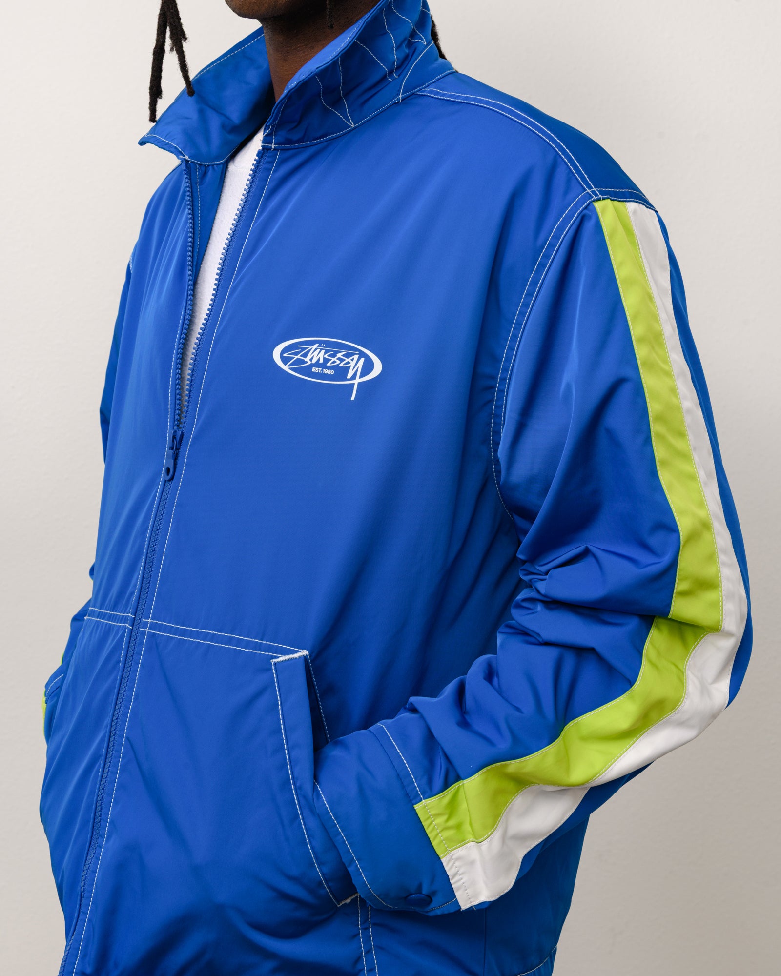 Stussy Offshore Jacket giacca royal nylon impermeabile