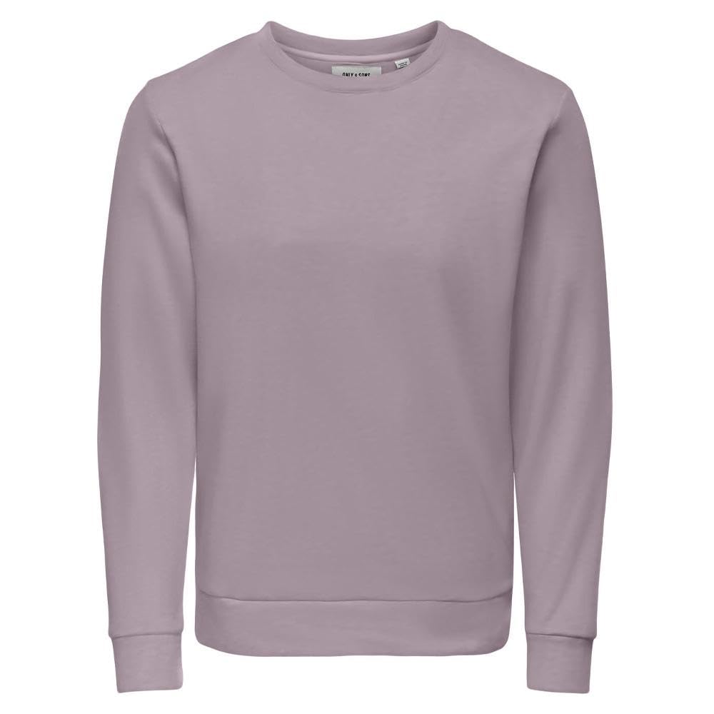Only & Sons Chase felpa uomo L viola cotone