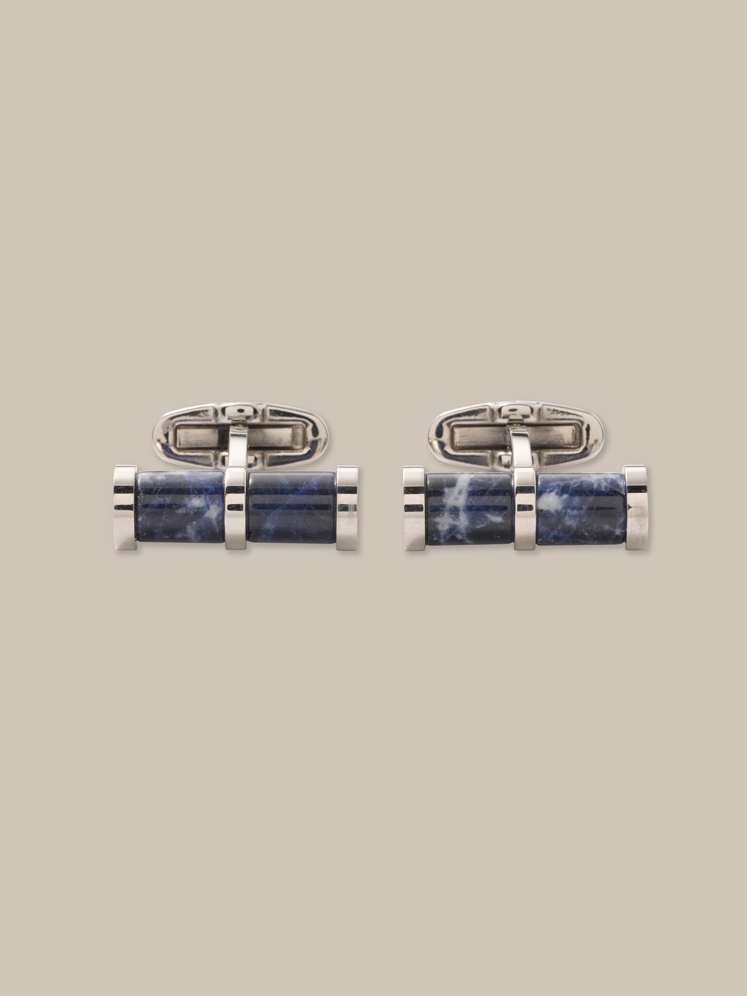 Robert Talbott Milton Cylinder gemelli sodalite blu OS