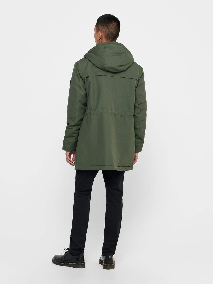 Only & Sons Onspeter Parka Giacca Uomo Tecnica Cappuccio
