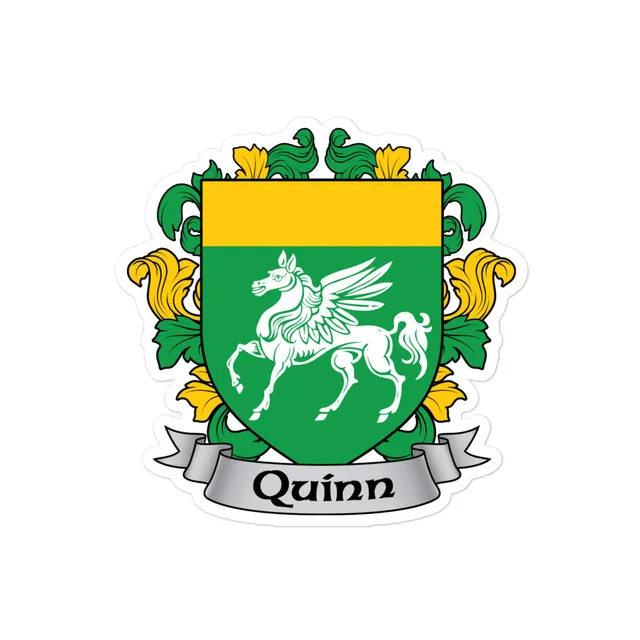 7.62 Design Quinn Irish Crest Adesivo vinile 10x10 cm