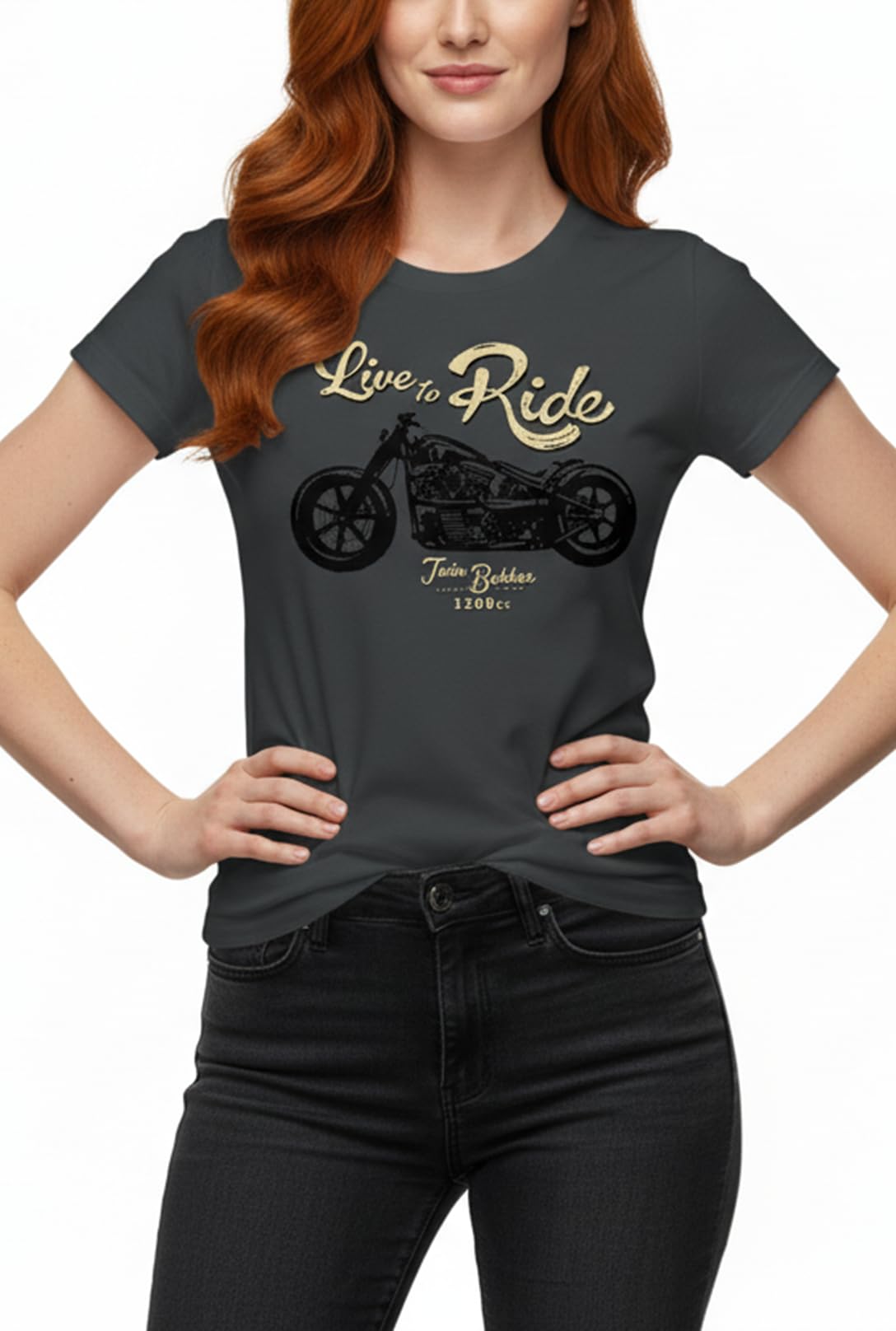 Makaya Live To Ride T-Shirt Donna S Cotone Serigrafia