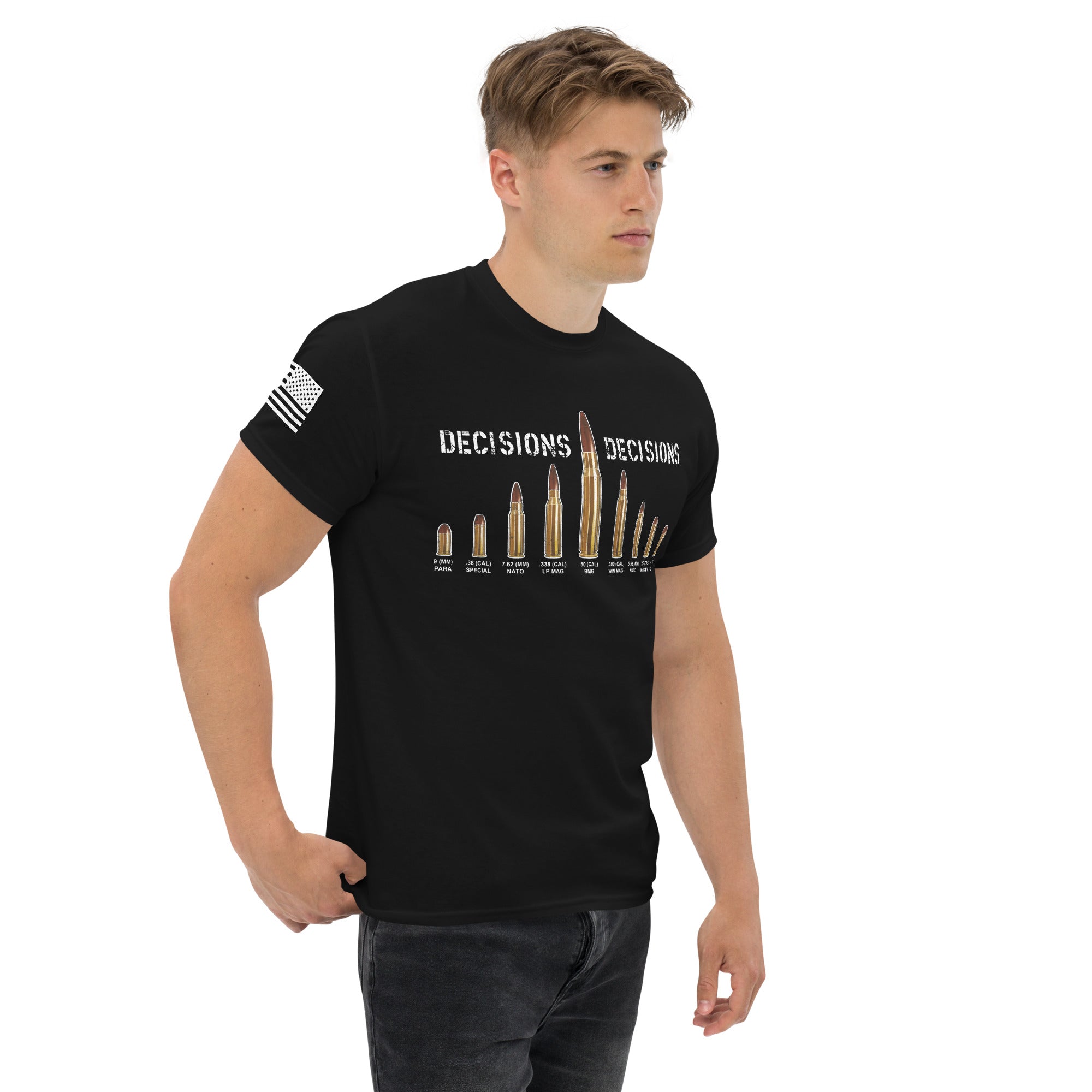7.62 Design Decisions Decisions T-Shirt Nera Cotone L
