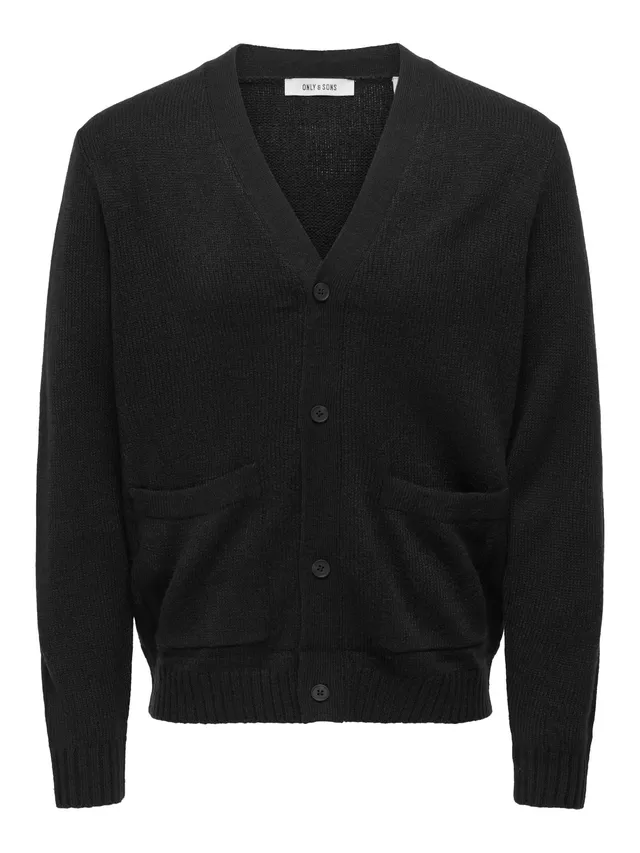 Only & Sons Onsmajor Cardigan Uomo Maglia Nero XL