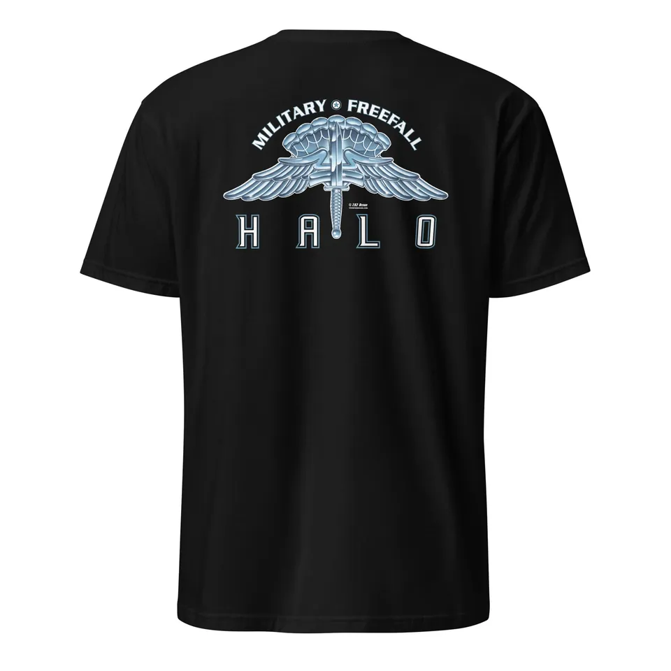 7.62 Design HALO Military Freefall maglietta nera