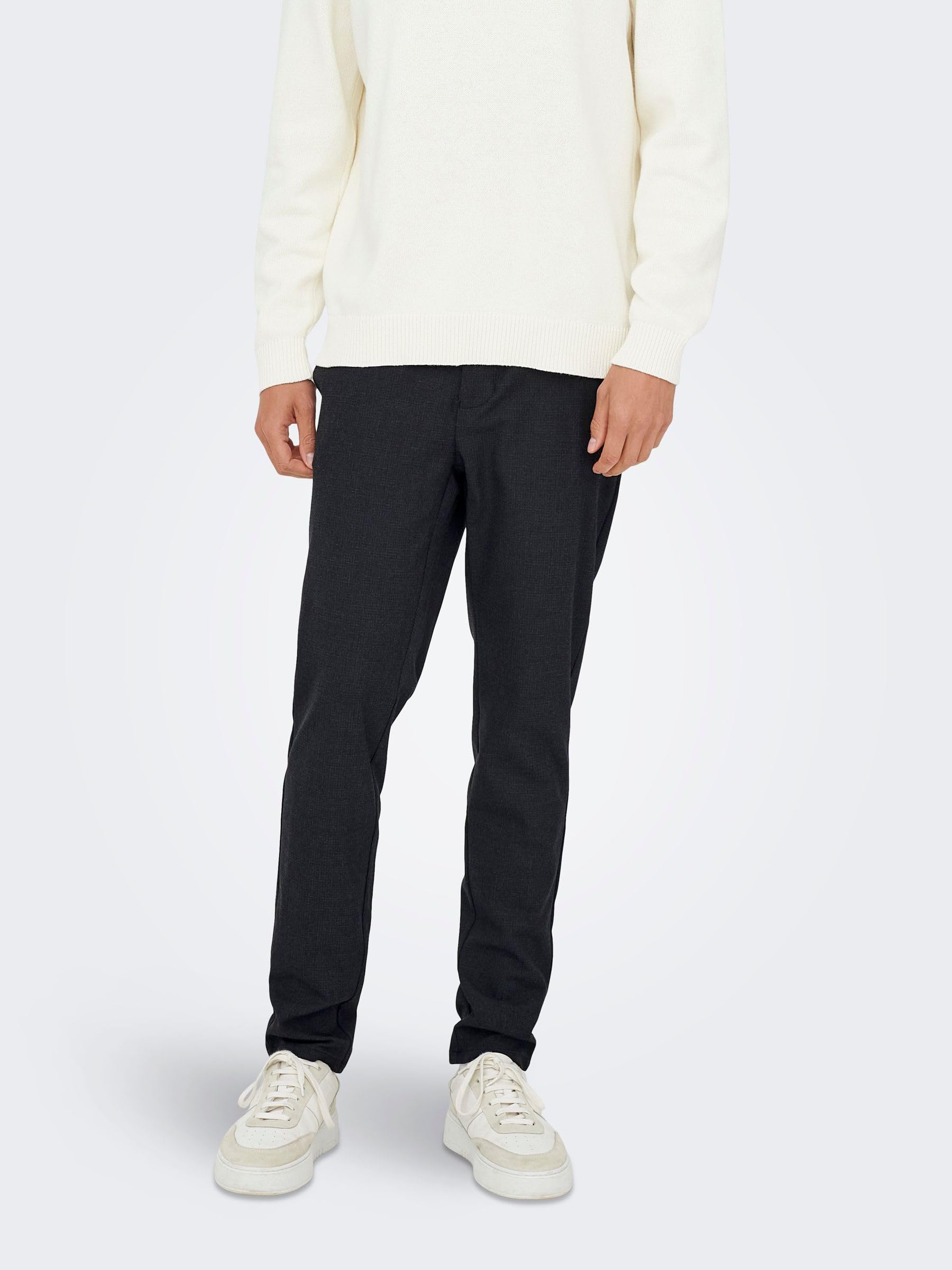 Only & Sons Onsbrad Life Slim Check 0184 pantalone uomo Teak 32W/32L