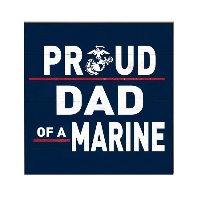 7.62 Design Home USMC Proud Dad Insegna 10x10 legno