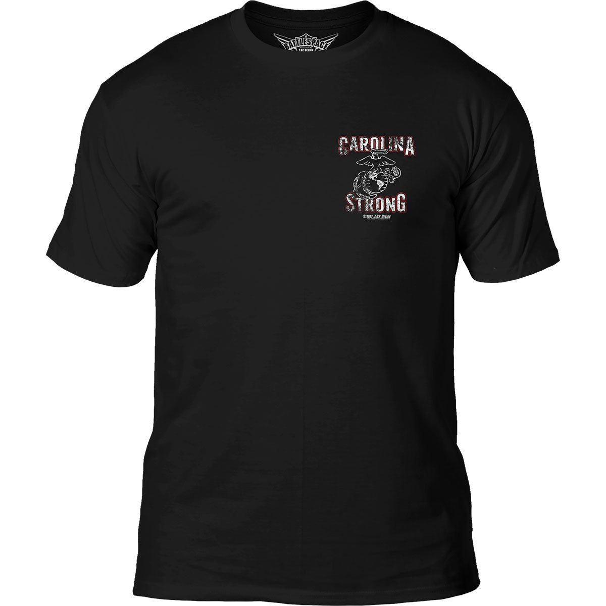 7.62 Design Carolina Strong maglietta uomo nera cotone