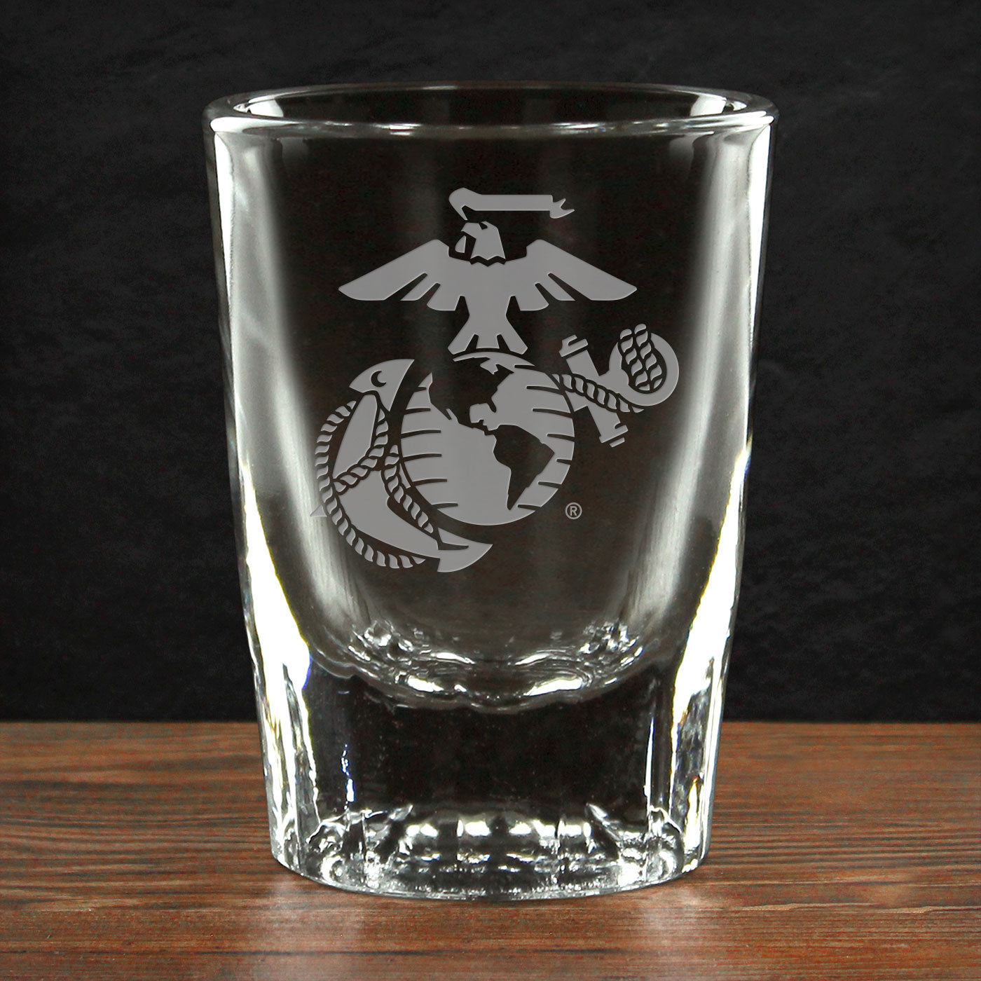 7.62 Design USMC EGA bicchierino shot 1.5oz vetro inciso