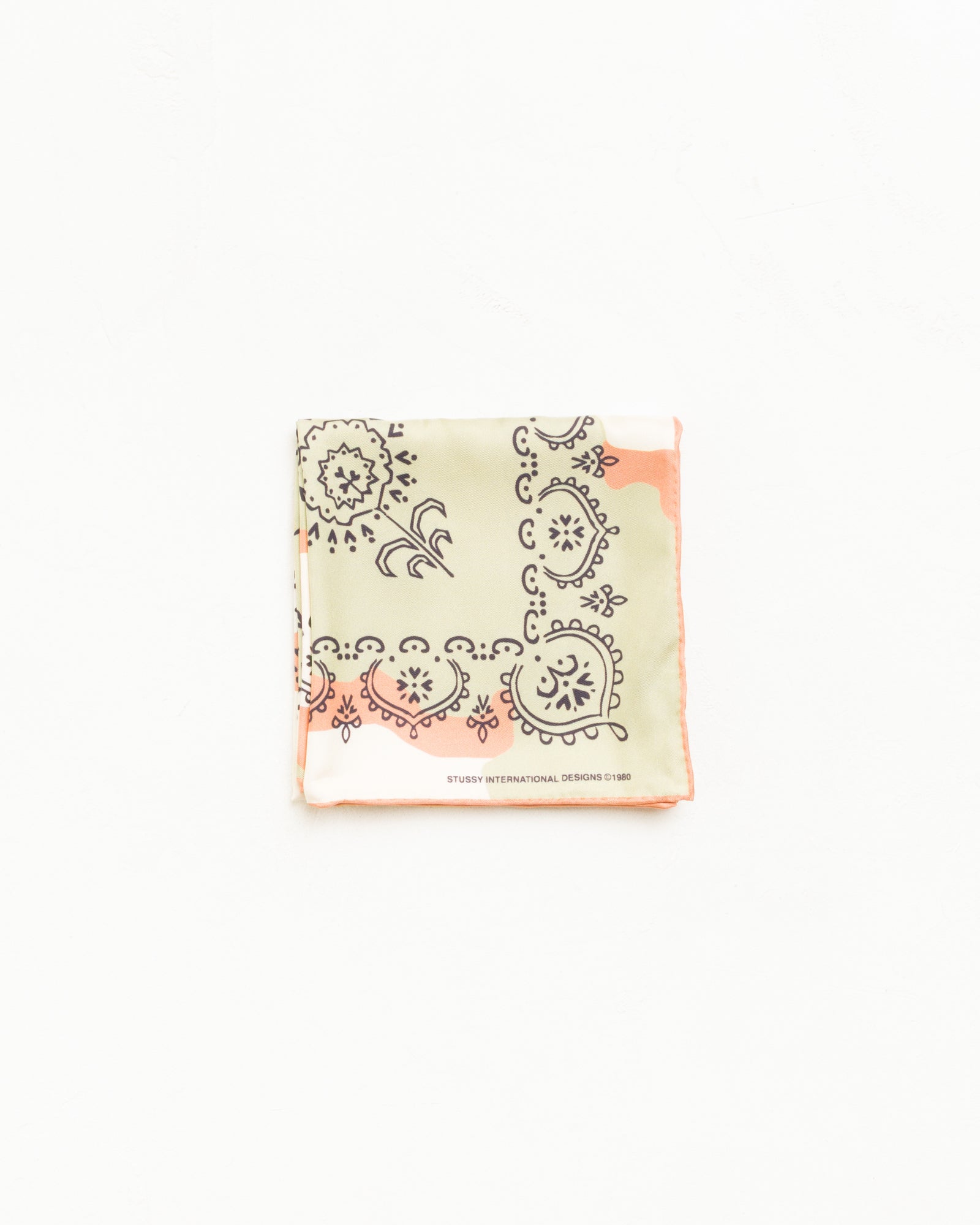 Stussy Silk Bandana Camo Seta 66x66 Leopardo