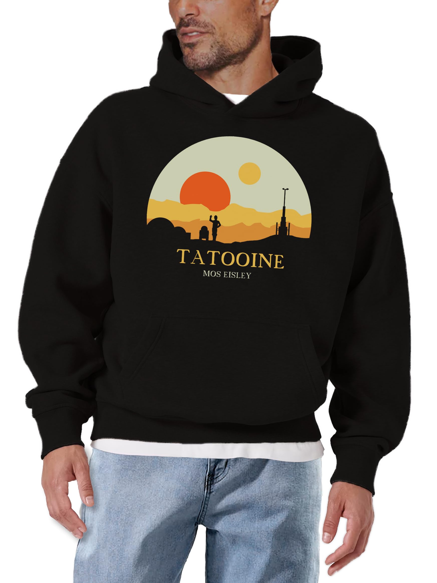 Makaya Tatooine Star Felpa Cappuccio Cotone 3XL