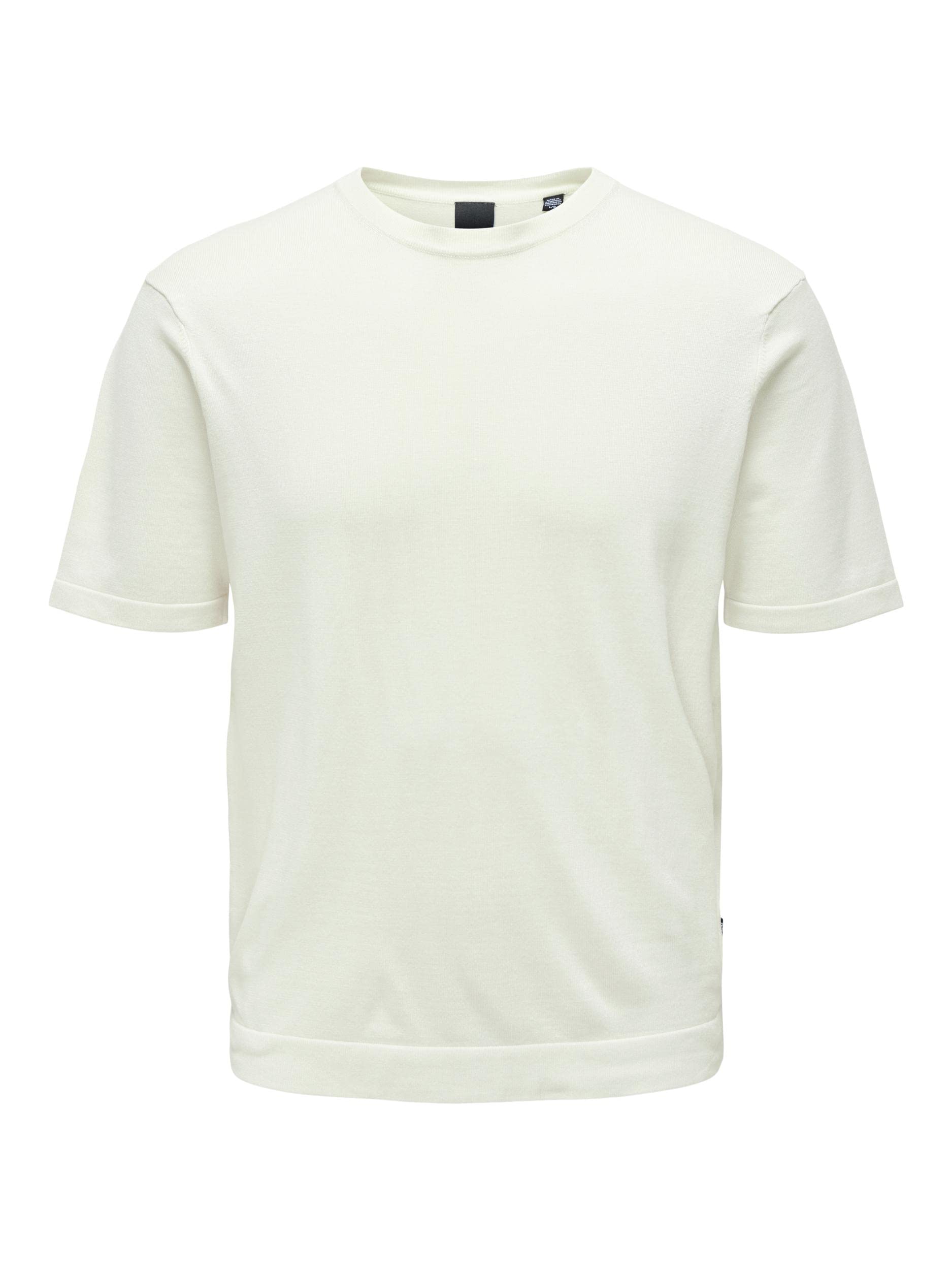 Only & Sons T-shirt Uomo Cotone Nero Stella Bianca M
