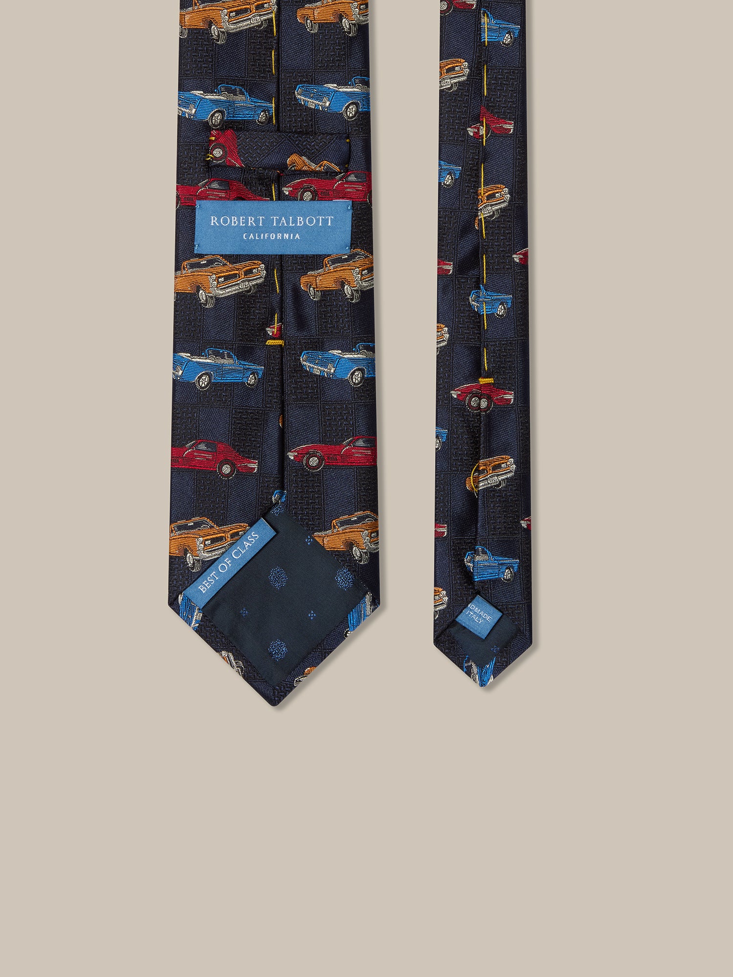 Robert Talbott Robert Cars Best of Class cravatta navy seta