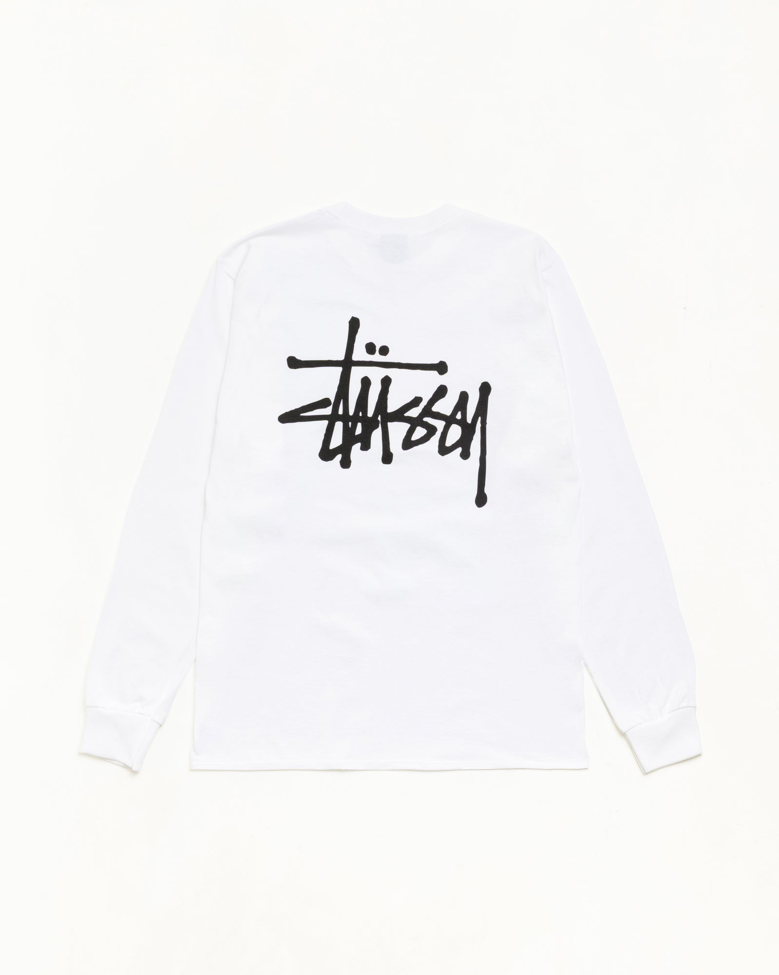 Stussy Basic LS Tee maglietta maniche lunghe white cotone