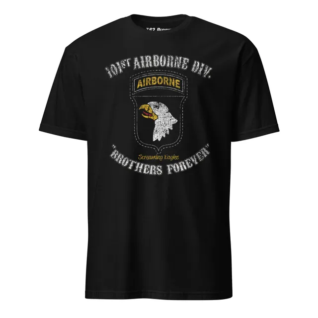 7.62 Design 101st Airborne Maglietta cotone nera Brothers