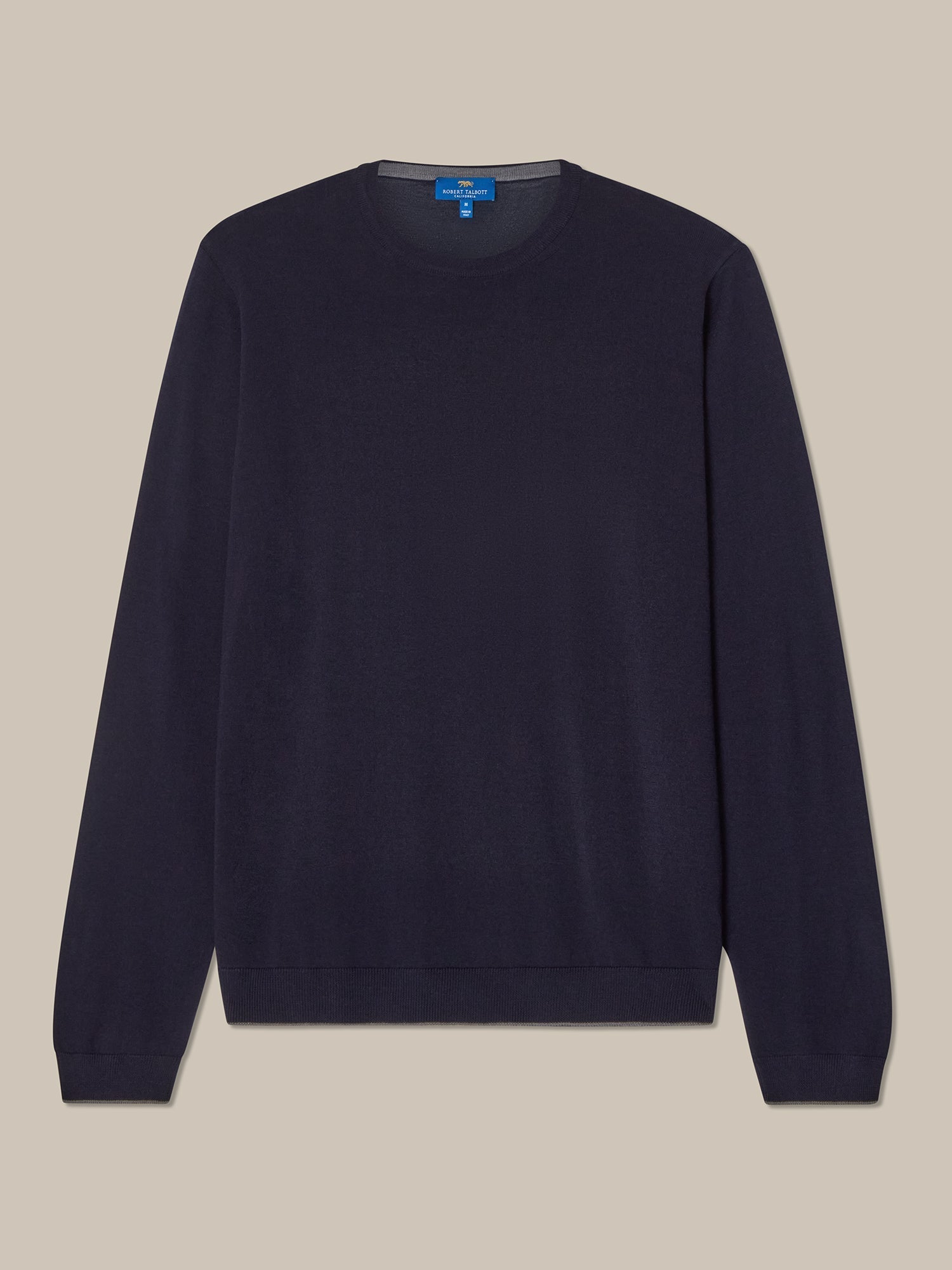 Robert Talbott Keaton Maglione Uomo Navy Merino