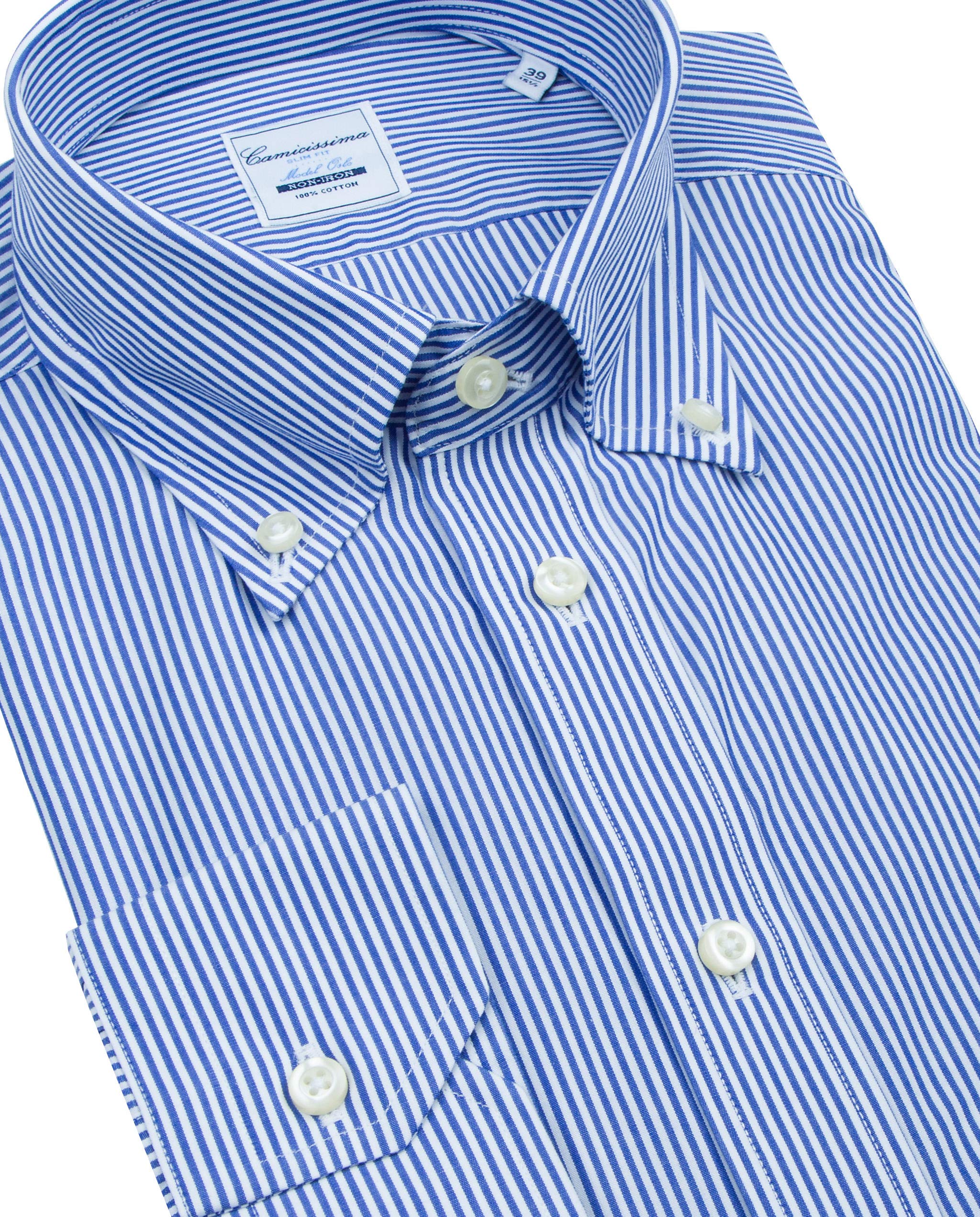 Camicissima Fancy camicia uomo a righe con taschino slim