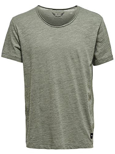 Only & Sons T-Shirt Uomo M Aegean Blue Girocollo