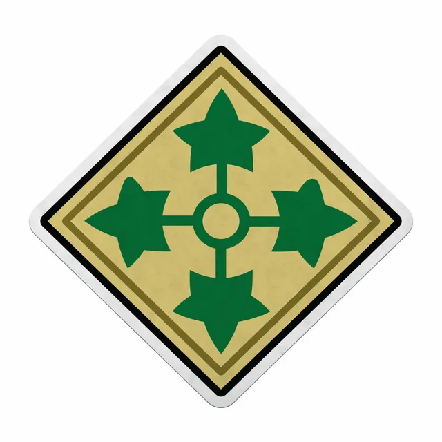 7.62 Design 4th Infantry gagliardetto feltro 18 pollici
