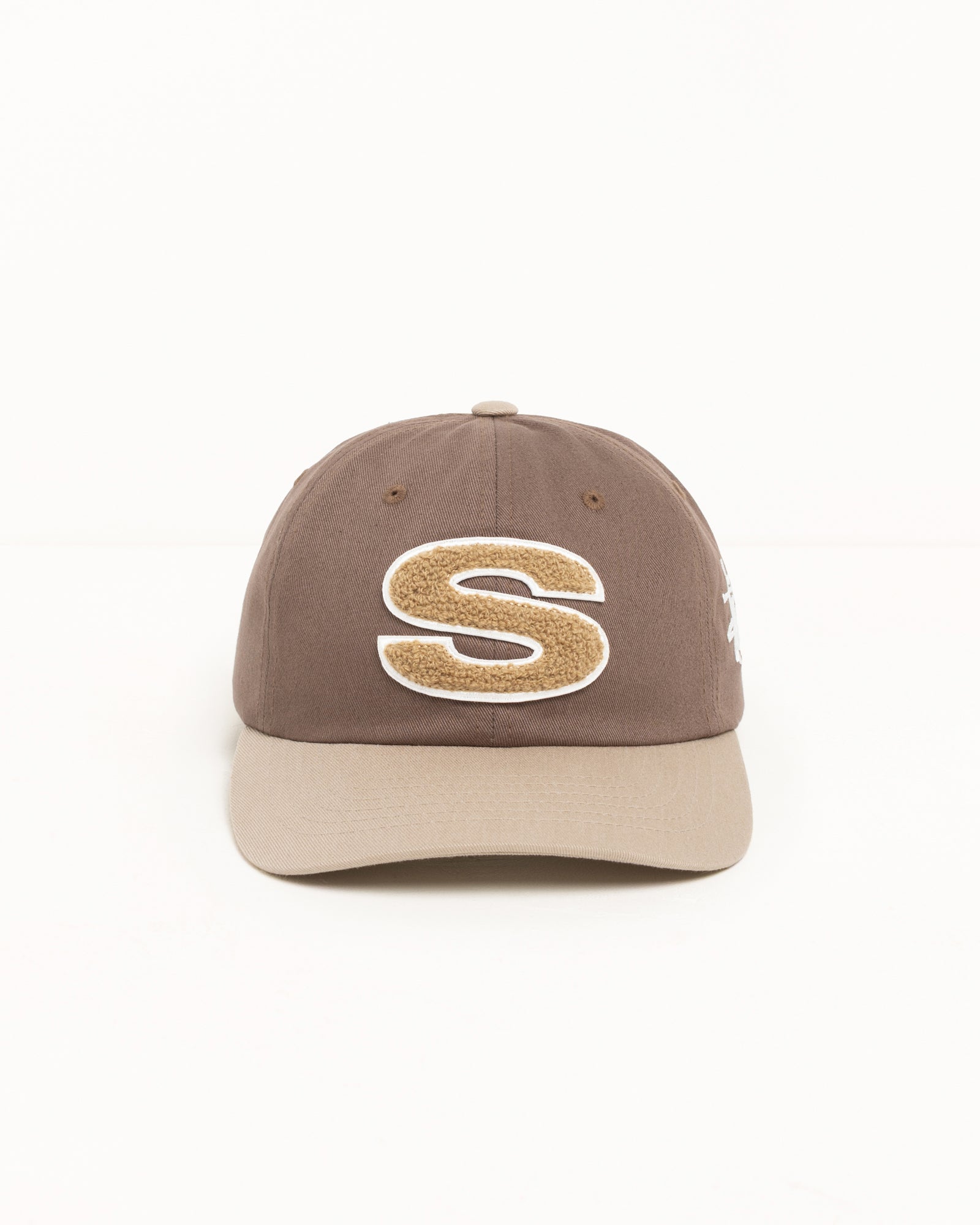 Stussy Chenille S snapback cap Marrone cotone