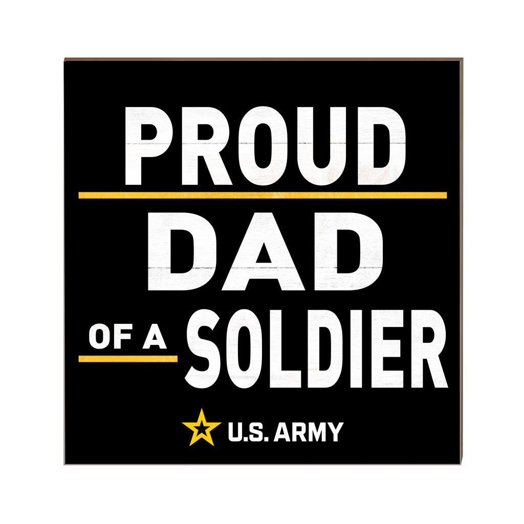 7.62 Design Army Proud Dad Targa Legno 10x10 inch Quadra