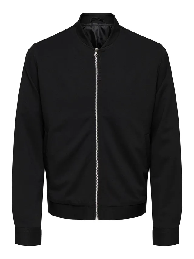 ONLY & SONS Blouson Giacca Baseball Uomo Nero M