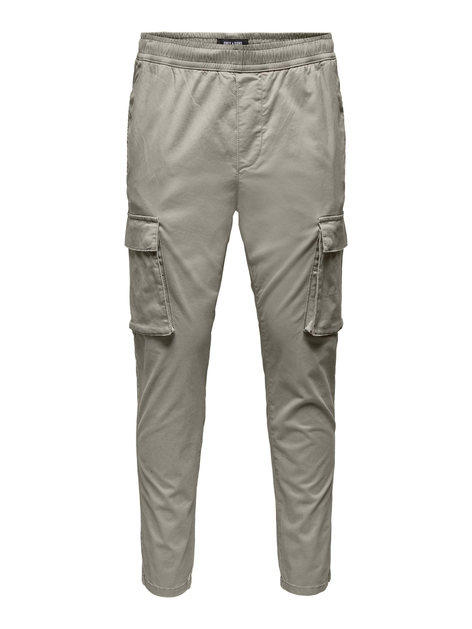 ONLY & SONS Onscam pantaloni cargo tapered L kaki cotone