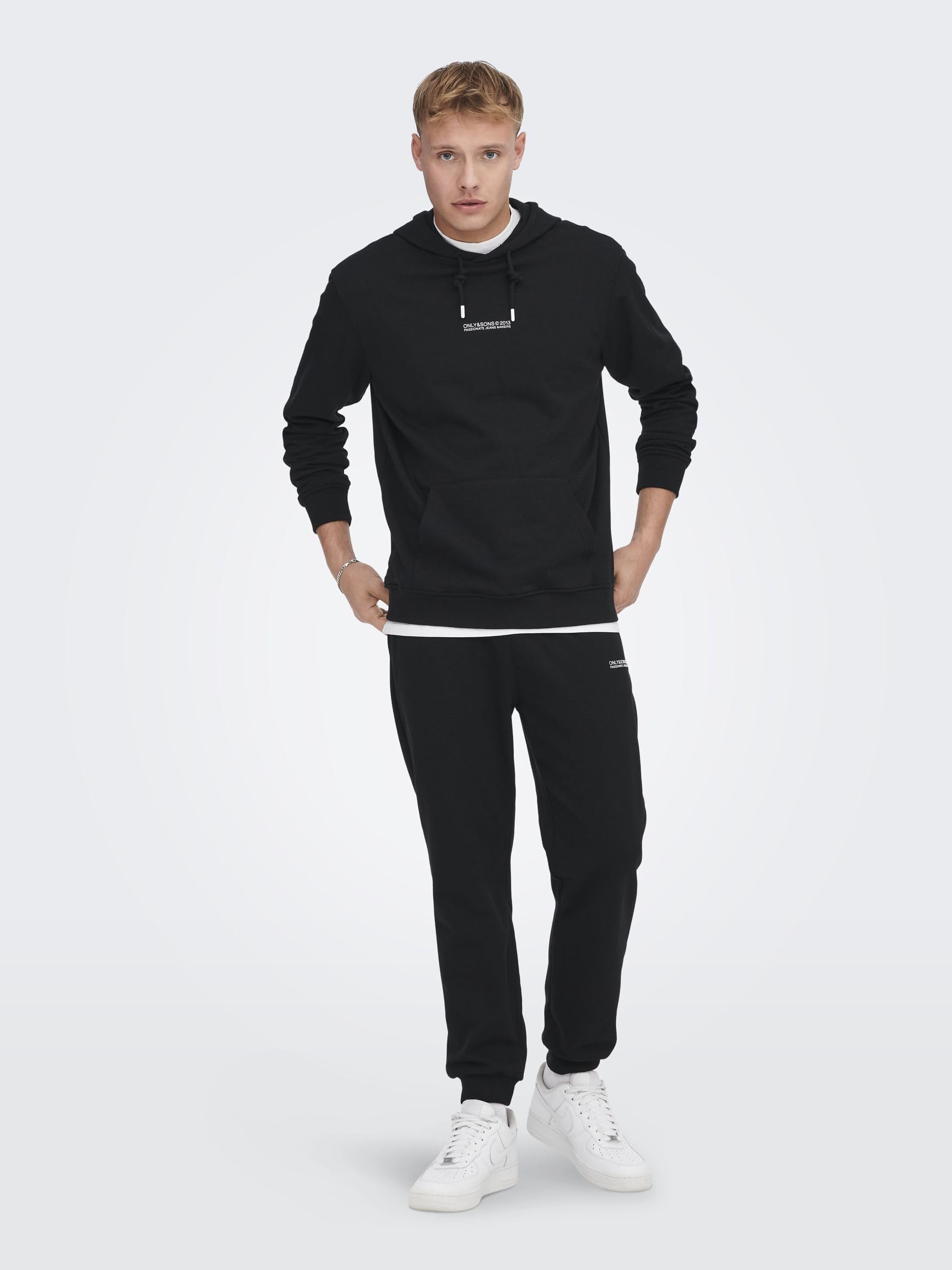 ONLY & SONS Felpa Uomo con Cappuccio Tasca Taglia M