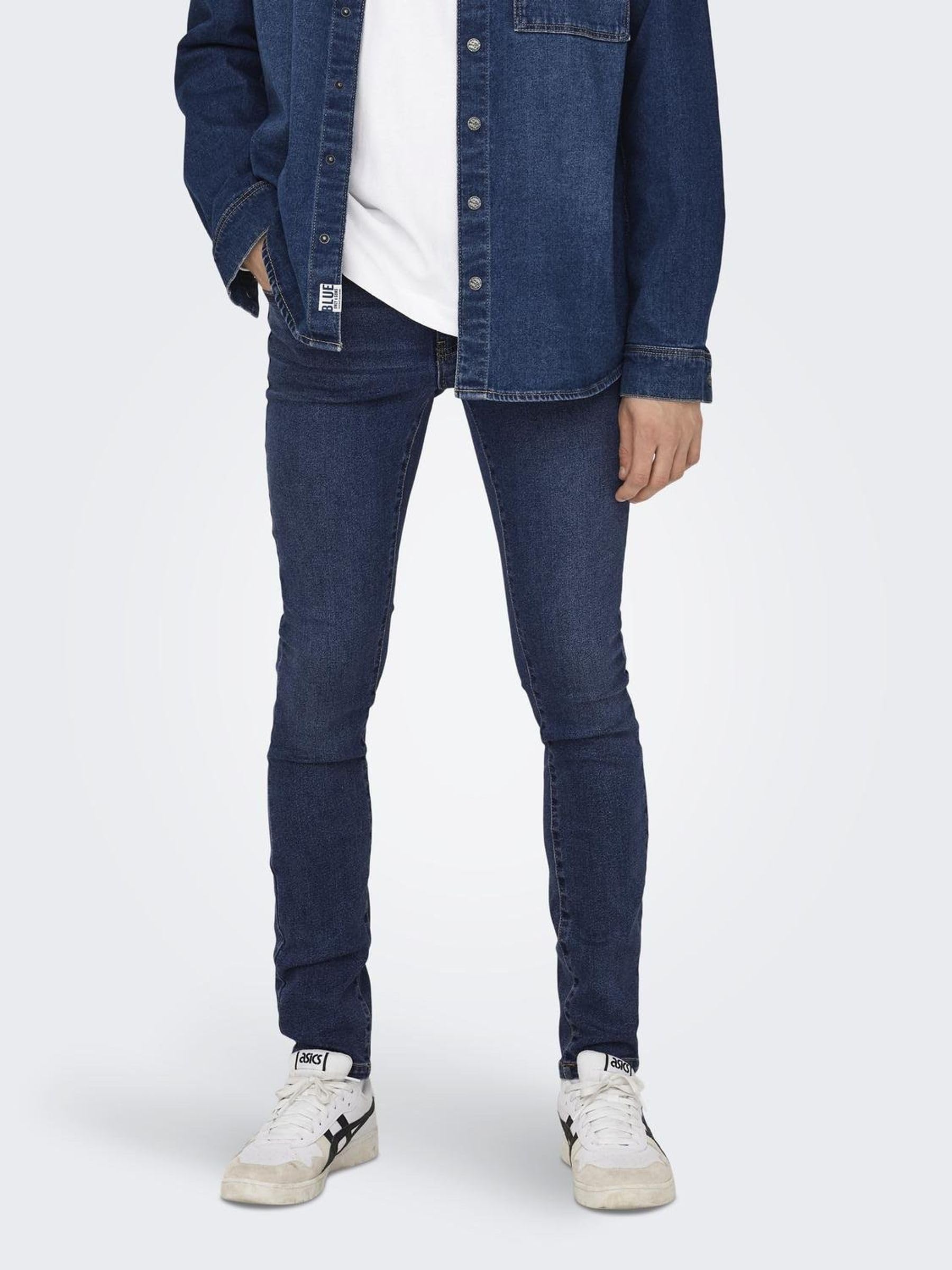 Only & Sons Onswarp Jeans Uomo Skinny Blu Denim 32W 32L