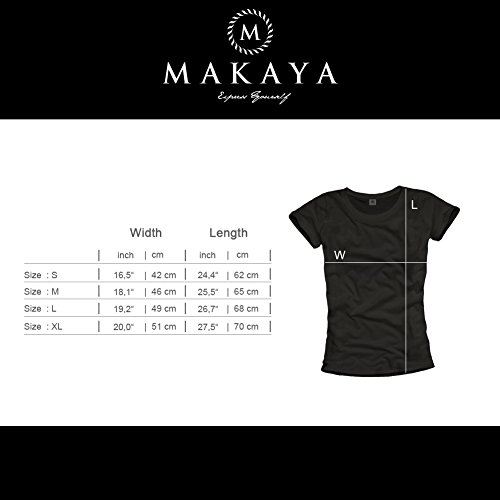 Makaya Superbat T-Shirt Donna Nera Cotone Supereroi