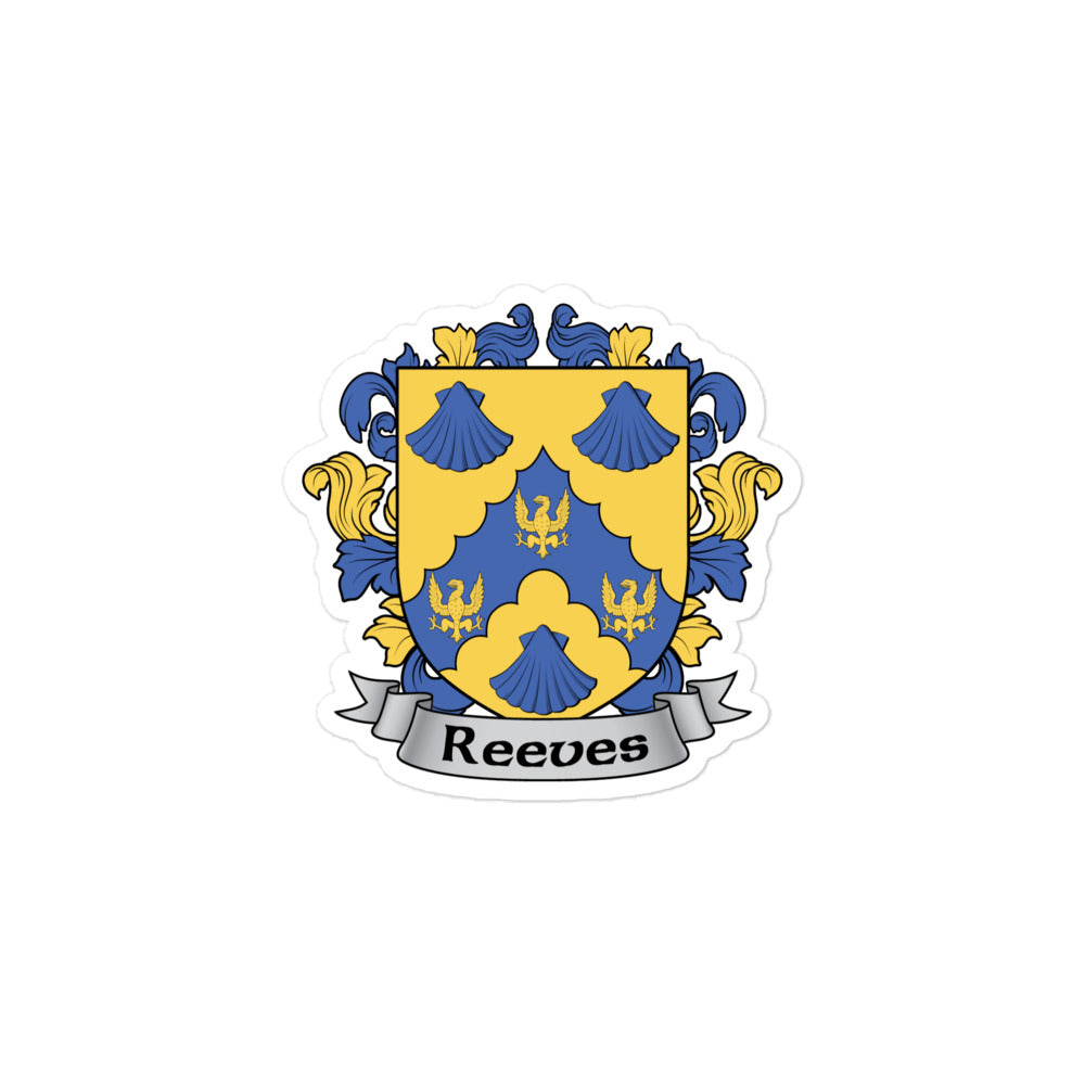 7.62 Design Reeves Irish Family Coat of Arms Adesivo 7,6 cm