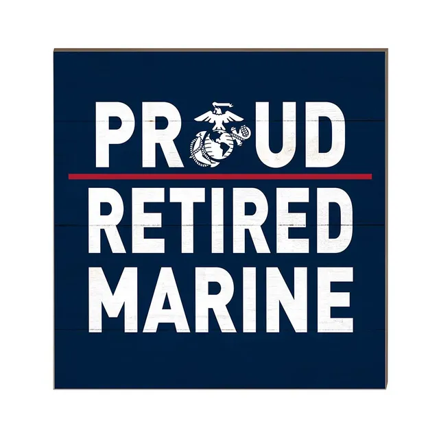 7.62 Design Home Products USMC Retired targa legno 10x10" MDF